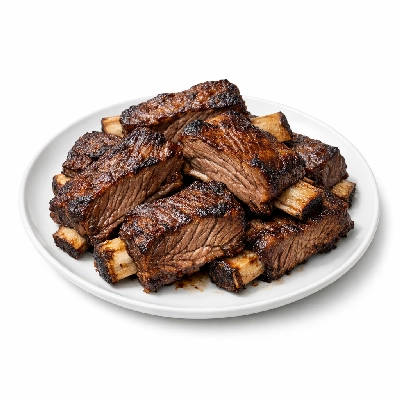Beef rib large end ribs 6-9 separable lean only trimmed to 1/4" fat select cooked roasted