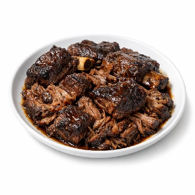 Beef rib shortribs separable lean and fat choice cooked braised