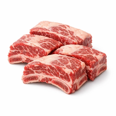 Beef rib small end ribs 10-12 separable lean and fat trimmed to 1/8" choice raw prime