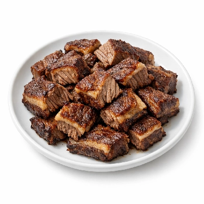 Beef rib small end ribs 10-12 separable lean only trimmed to 1/4" fat all grades cooked roasted