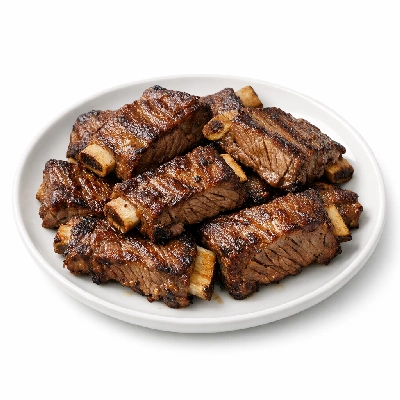 Beef rib small end ribs 10-12 separable lean only trimmed to 1/4" fat select cooked roasted