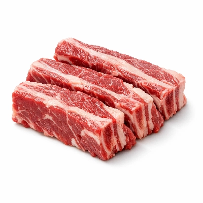 Beef rib small end ribs 10-12 separable lean only trimmed to 1/8" fat all grades raw
