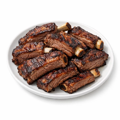 Beef rib small end ribs 10-12 separable lean only trimmed to 1/8" fat select cooked broiled