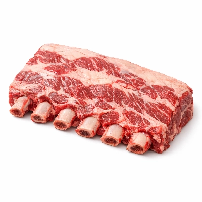 Beef rib whole ribs 6-12 separable lean and fat trimmed to 1/4" choice raw