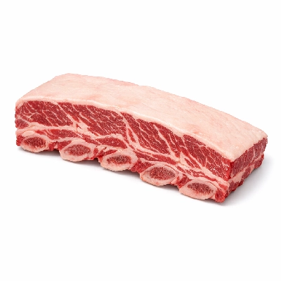 Beef rib whole ribs 6-12 separable lean and fat trimmed to 1/8" choice raw