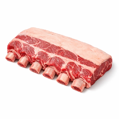 Beef rib whole ribs 6-12 separable lean and fat trimmed to 1/8" all grades raw