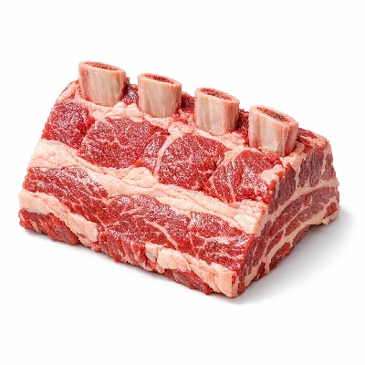 Beef rib whole ribs 6-12 separable lean and fat trimmed to 1/8" select raw