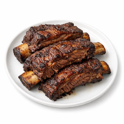 Beef rib whole ribs 6-12 separable lean only trimmed to 1/4" fat choice cooked roasted