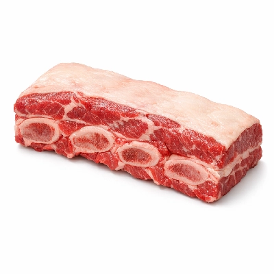 Beef rib whole ribs 6-12 separable lean only trimmed to 1/4" fat select raw