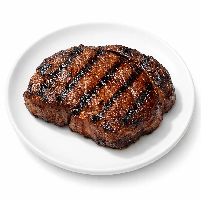 Beef ribeye cap steak boneless separable lean only trimmed to 0" fat all grades cooked grilled