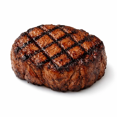 Beef ribeye filet boneless separable lean only trimmed to 0" fat all grades cooked grilled