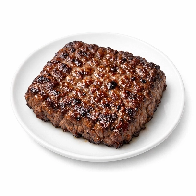 Beef round bottom separable lean only trimmed to 0" fat choice cooked roasted cube steak