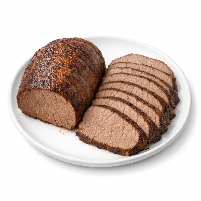 Beef round bottom roast separable lean only trimmed to 0" fat select cooked roasted