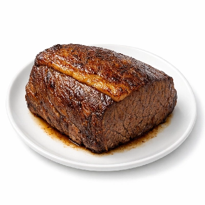 Beef round bottom separable lean and fat trimmed to 1/8" all grades cooked braised