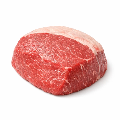 Beef round bottom separable lean and fat trimmed to 1/8" choice raw