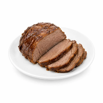 Beef Round Bottom Separable Lean Only, All Grades, Braised, Trimmed to 1/8" Fat