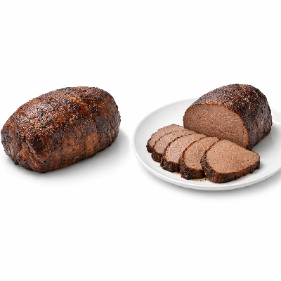 Beef round bottom separable lean only trimmed to 1/8" fat choice cooked roasted