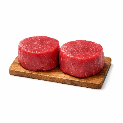 Beef round eye of separable lean only trimmed to 1/2" fat prime raw
