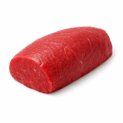 Beef round eye of roast boneless separable lean only trimmed to 0" fat select raw