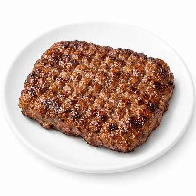 Beef round eye of separable lean only trimmed to 0" fat all grades cooked roasted cube steak