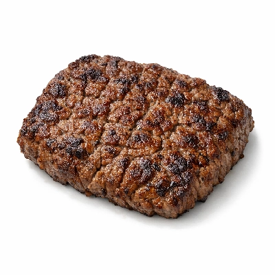 Beef round eye of separable lean only trimmed to 0" fat choice cooked roasted cube steak