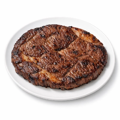 Beef round full cut separable lean and fat trimmed to 1/4" choice cooked broiled