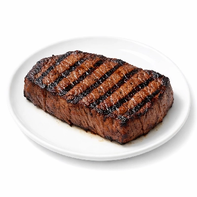 Beef round knuckle tip center steak separable lean only trimmed to 0" fat choice cooked grilled sirloin rectus femoris