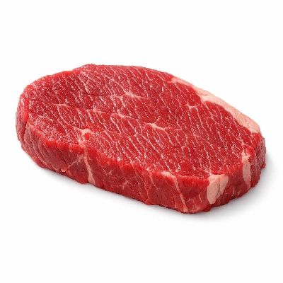Beef round knuckle tip center steak separable lean only trimmed to 0" fat choice raw sirloin rectus femoris