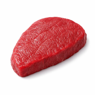 Beef round knuckle tip center steak separable lean only trimmed to 0" fat select raw sirloin rectus femoris
