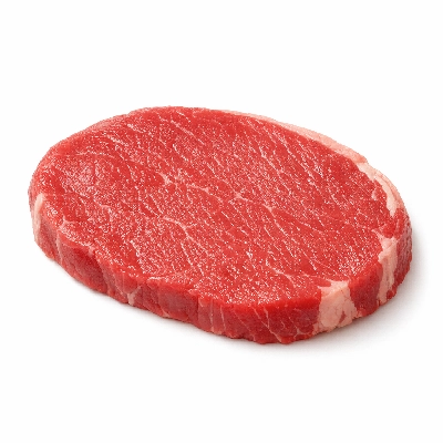 Beef round knuckle tip side steak separable lean and fat trimmed to 0" choice raw sirloin vastas lateralis