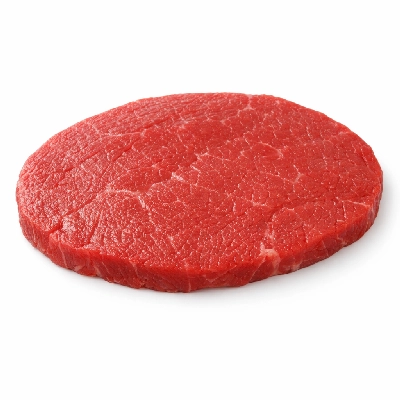 Beef round knuckle tip side steak separable lean and fat trimmed to 0" select raw sirloin vastas lateralis