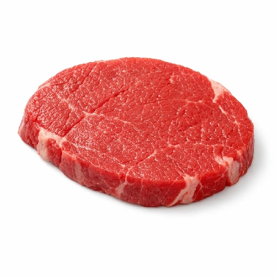 Beef round outside bottom steak separable lean and fat trimmed to 0" all grades raw london broil western griller biceps femoris