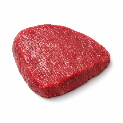 Beef round outside bottom steak separable lean and fat trimmed to 0" choice raw london broil western griller biceps femoris