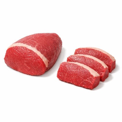Beef round tip separable lean only trimmed to 1/4" fat select raw
