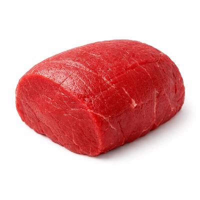 Beef round top roast boneless separable lean and fat trimmed to 0" choice raw
