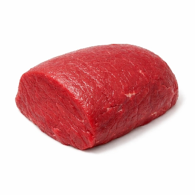 Beef round top roast boneless separable lean only trimmed to 0" fat choice raw