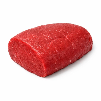 Beef round top roast boneless separable lean only trimmed to 0" fat select raw