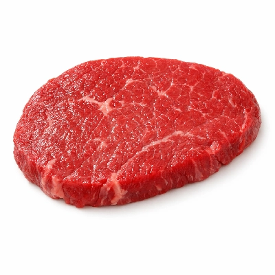 Beef round top separable lean and fat trimmed to 1/2" prime raw london broil minute steak