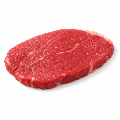 Beef round top separable lean and fat trimmed to 1/4" prime raw london broil minute steak