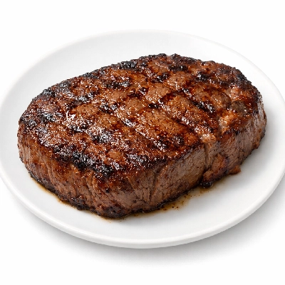 Beef round top separable lean and fat trimmed to 1/8" choice cooked broiled london broil minute steak