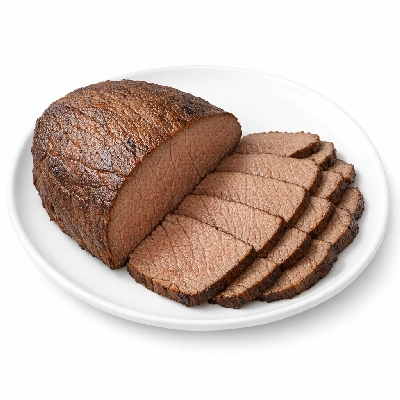 Beef round top separable lean only trimmed to 1/8" fat all grades cooked broiled