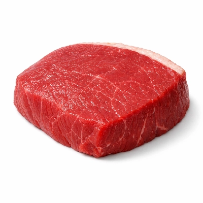 Beef round top separable lean only trimmed to 1/8" fat choice raw