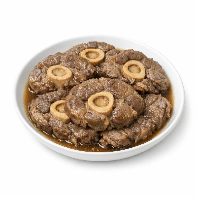 Beef shank crosscuts separable lean only trimmed to 1/4" fat choice cooked simmered