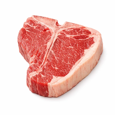 Beef short loin porterhouse steak separable lean only trimmed to 1/4" fat usda select raw