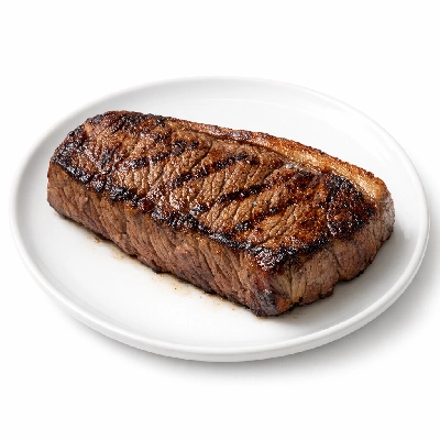 Beef short loin top separable lean only trimmed to 1/8" fat all grades cooked broiled