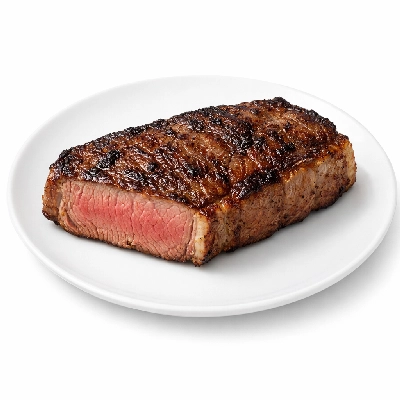 Beef short loin top separable lean only trimmed to 1/8" fat choice cooked broiled