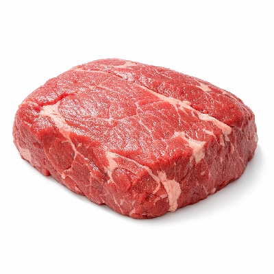 Beef shoulder pot roast or steak boneless separable lean and fat trimmed to 0" choice raw