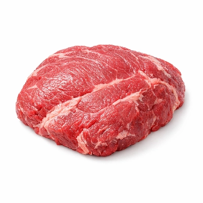 Beef shoulder pot roast or steak boneless separable lean and fat trimmed to 0" select raw