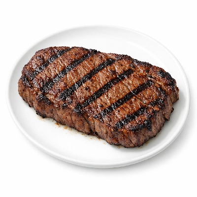 Beef shoulder top blade steak boneless separable lean and fat trimmed to 0" choice cooked grilled