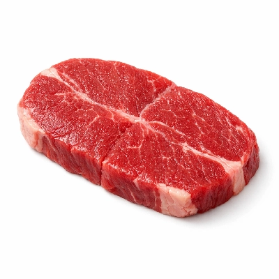 Beef shoulder top blade steak boneless separable lean and fat trimmed to 0" select raw